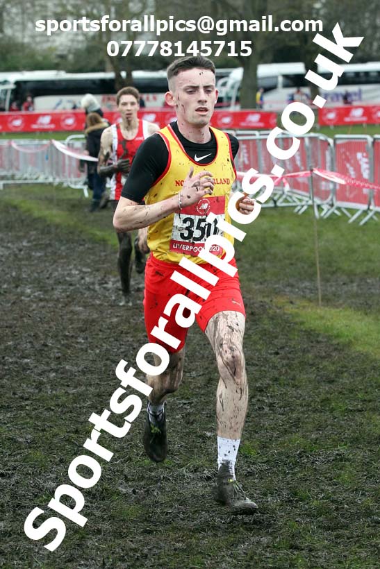 Senior boys, 2020 New Balance English Schools Champs., Sefton Park, Liverpool. Photo: David T. Hewitson/Sports for All Pics
